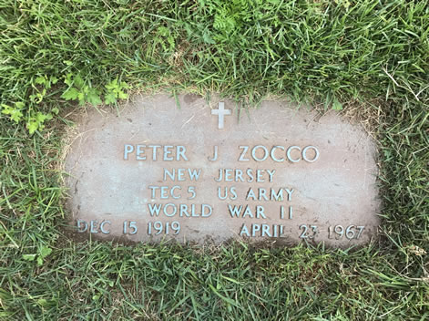 Peter J Zocco Grave Marker